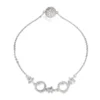 Rose Gold Or Silver Stars And Circles Diamante Bracelet
