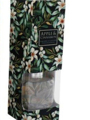 Apple And Cinnamon Reed Diffuser In Dark Green Sage Berry Box