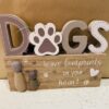 Dogs Leave A Pawprint In Your Heart Sentimental Plaque