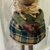 Large Green Standing Mouse With Tartan Jacket