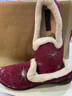 Burgundy Twilight Sparkle Stars Full Slippers