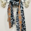 Taupe Or Grey Animal Print Scarf