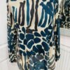 Teal Or Brown Animal Print Blouse