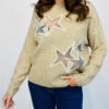 Multi Lace Star Wool Mix Jumper In Various Colours