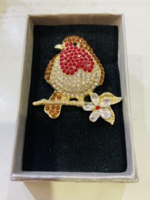 Robin Diamante Pin Broach