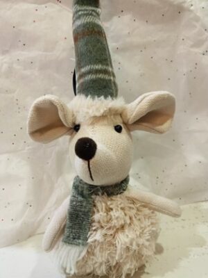 Cute Fabric Green Mouse