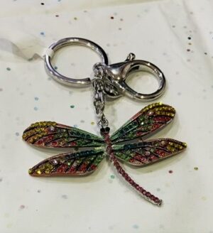 Multi Silver Dragonfly Key Ring/Bag Charm