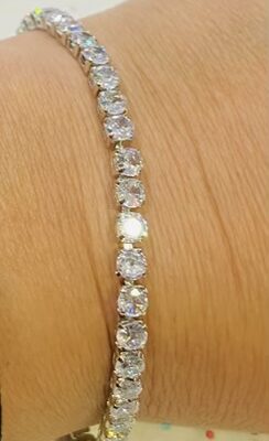 Simple And Elegant Diamante Bracelet