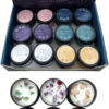 Gemstone Crystal Soy Wax Candle Tin Various Stones