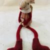 Red Stripe Mouse With Heart Motif And Dangly Legs