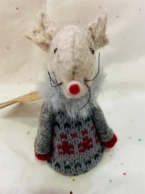Grey Patterned Jumper Small Mouse