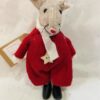 Red Mouse With Wooden Star Motif And Clogs