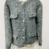 Grey Button Detail Teddy Jacket/Cardigan