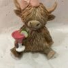 Happy Hour Highland Cocktail Cow Figurine