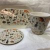 Kitty Cats Mug, Coaster And Tray Set
