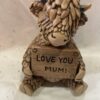 "LOVE YOU MUM" Highland Cow Ornament