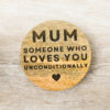 Sentimental "Mum" Wooden Coaster