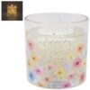 Floral Glitter Candle