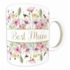 Pastel Flowers "BEST MUM" Mug