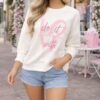 White Or Pink "Do It For Love" Top