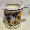 Candle And Pansies Mug Gift Set