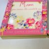 Mum You Mean The World To Me Floral Fine China Coaster