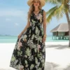 Safari Print Summer Maxi Dress In Various Colours