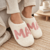 "MAMA" Open Back Slippers