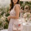 Gem Embellished Flap Over Straw Bag In Various Colours