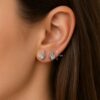 Silver Diamante Earrings