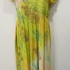 Citrus Floral Print Tie Dye Long Dress