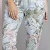 Pale Blue Floral Print Magic Trousers