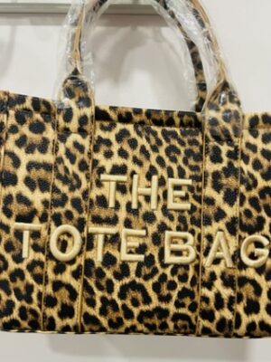 Brown Or Black Animal Print Tote Bag