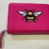 Cerise Pink, White, Or Pale Blue Bee Purse