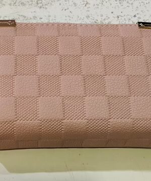 Pink Or White Checked Purse
