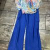 Royal Blue Or Pale Pink Cargo Trousers