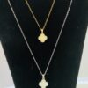 Gold Or Silver Clover Pendant Necklace