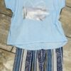 Lemon Or Blue "LOVE MORE" Sequin Foil Heart Detail T-Shirt Cotton Top