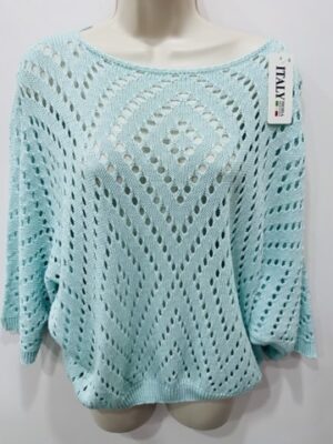 Pale Blue Light Weight Knitted Top