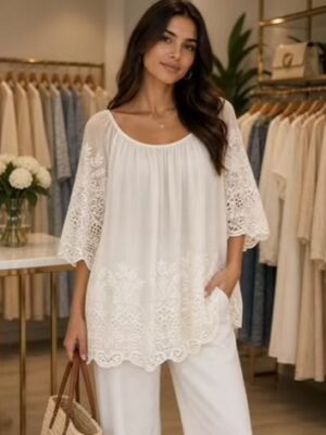 Heavy Lace Light Weight Top In Various Colours