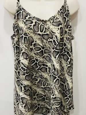 Snake Print Swing Cami Vest Top