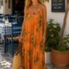 Long Floral Print Summer Dress Various Colours
