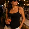 Plain Spaghetti Strap Vest Top Various Colours