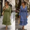 Blue, Or Green, Sequin Boho Dress