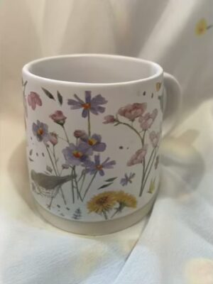 Jan Pashley Wings & Wildflowers Tapered Stoneware Mug