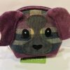 Tweed Purple Dog Coin Purse