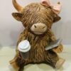 Coffeeholic Highland Cow Ornament