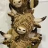 Trio Of Highland Cows Family Ornament