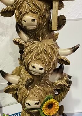 Trio Of Highland Cows Family Ornament