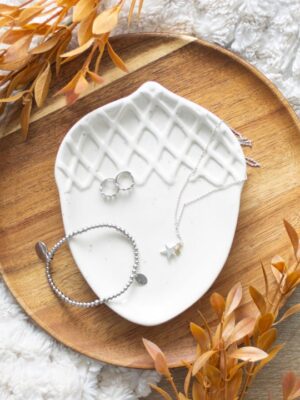 Ceramic Acorn Trinket Dish